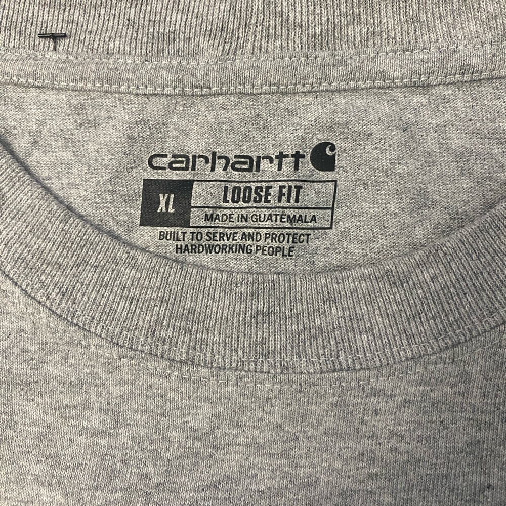 Carhartt Heather Gray Short Sleeve Tee, Size XL - Picture 3 of 5
